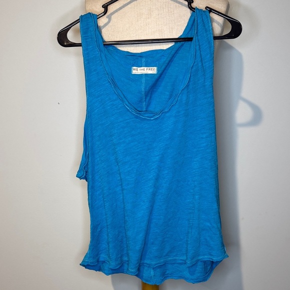 We The Free Vibrant Blue Tank Top - Picture 1 of 4
